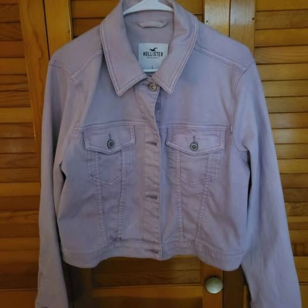 Pink Hollister Denim Jacket Size Large